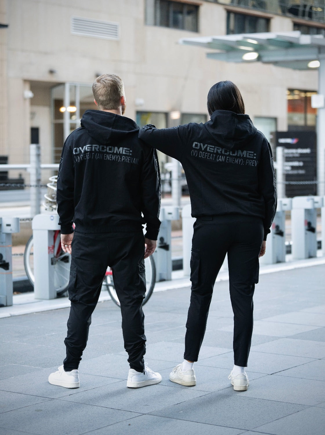 Before the Dawn Hoodie and Joggers with Overcome message, WeAreWarriorsApparel.com