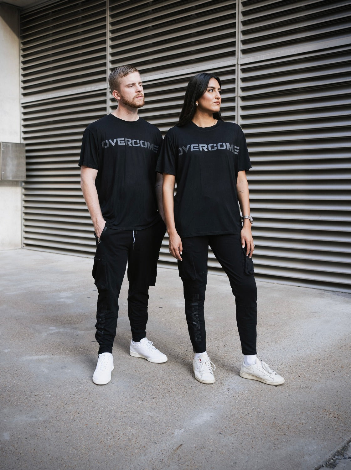 Before the Dawn T-Shirt and Joggers with Overcome message, WeAreWarriorsApparel.com