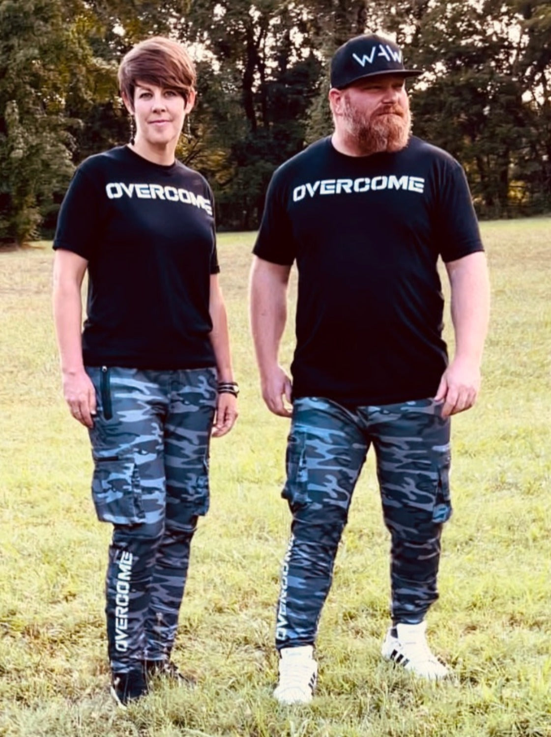 Grey Camo Joggers, overcome design, wearewarriorsapparel.com