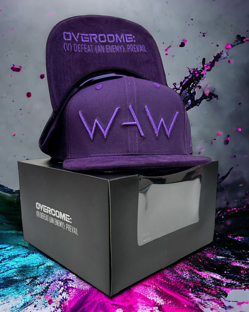 Hat of the Month, The Purple Heart Hat with box, WeAreWarriorsApparel.com