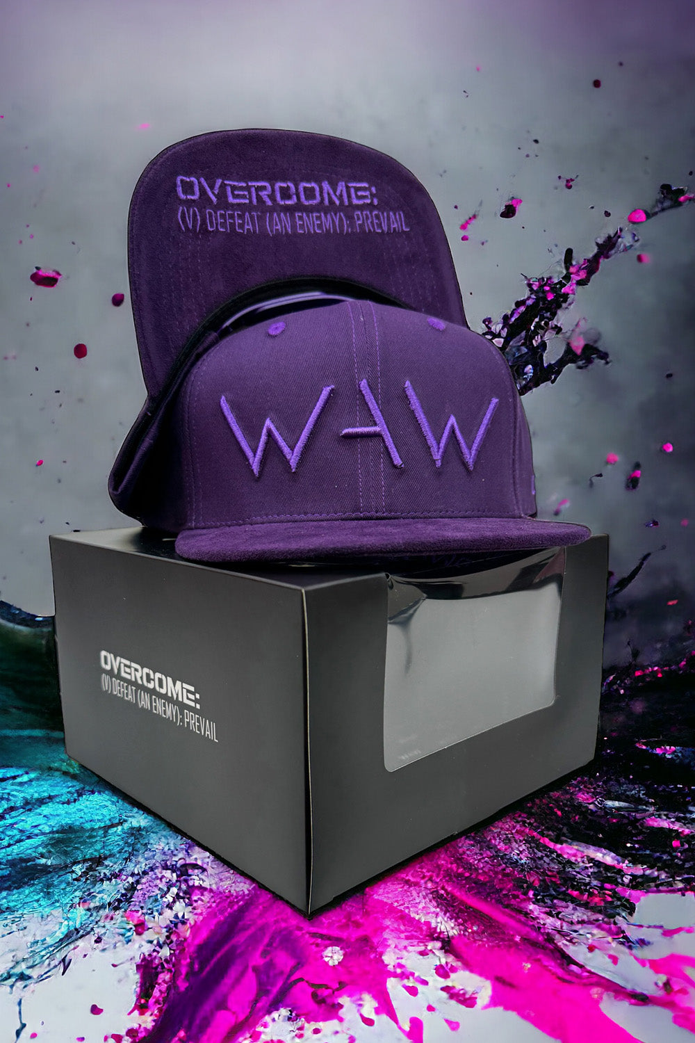 Hat of the Month, The Purple Heart Hat with box, WeAreWarriorsApparel.com