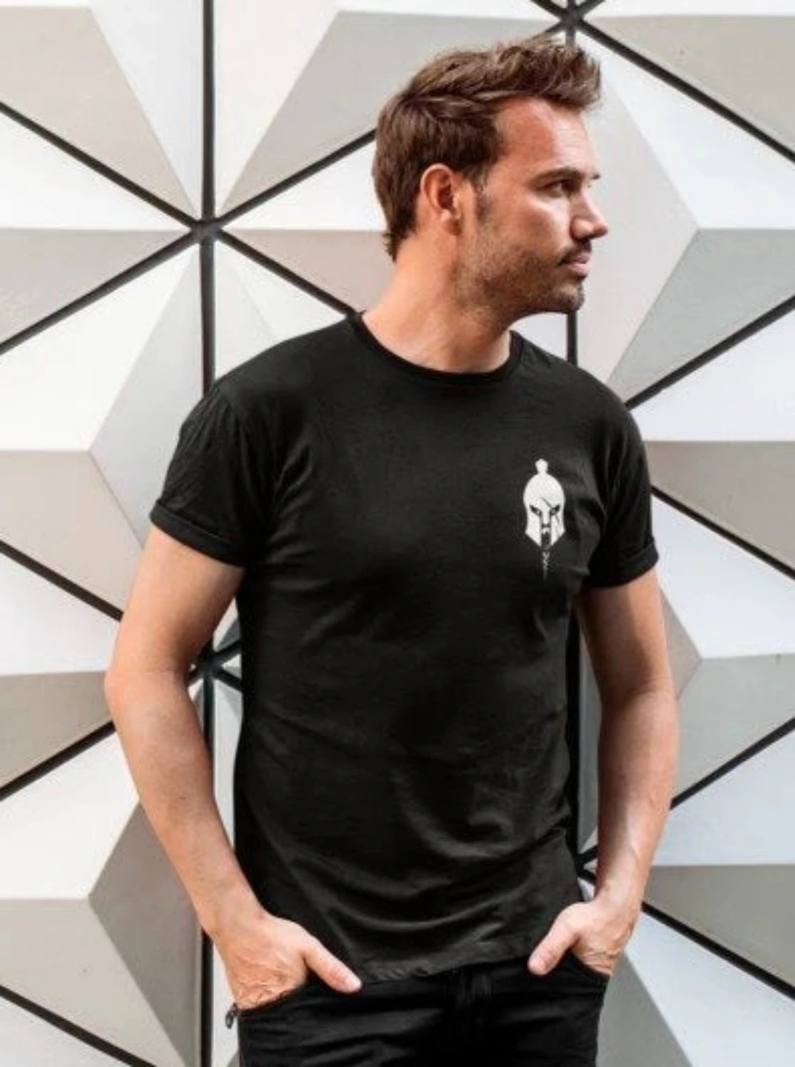 T-shirt - Small cream logo, WeAreWarriorsApparel.com