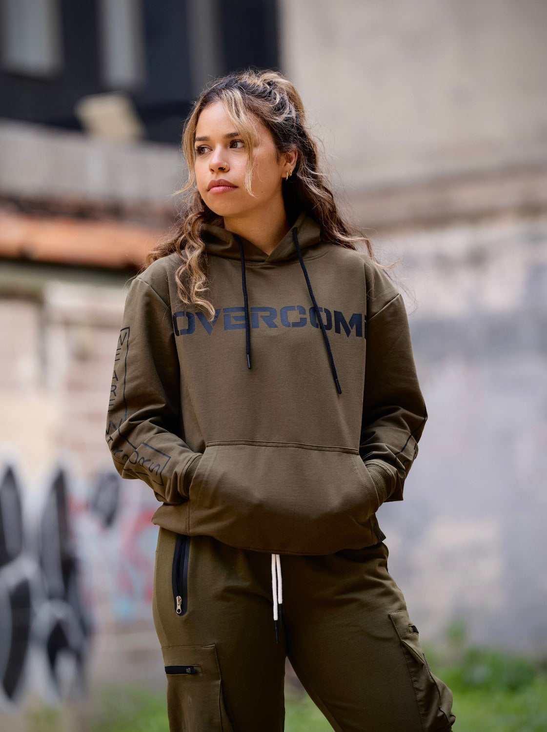 Overcome Olive Tree Hoodie, wearewarriorsapparel.com