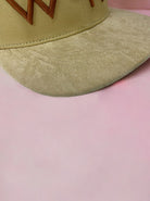 Sandstorm WAW Flatbill Hat, WAW logo and Overcome message, WeAreWarriorsApparel.com