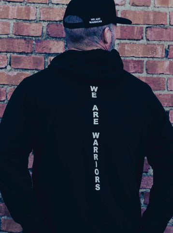 Spartan Hoodie - Large cream logo