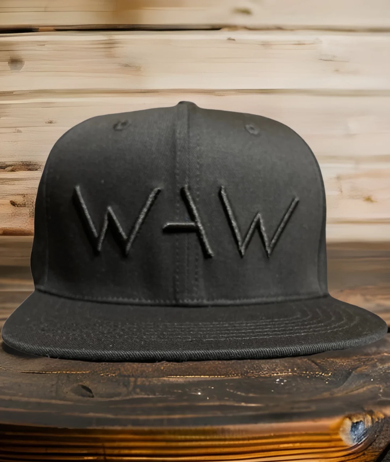 WAW SnapBack-Black on Black