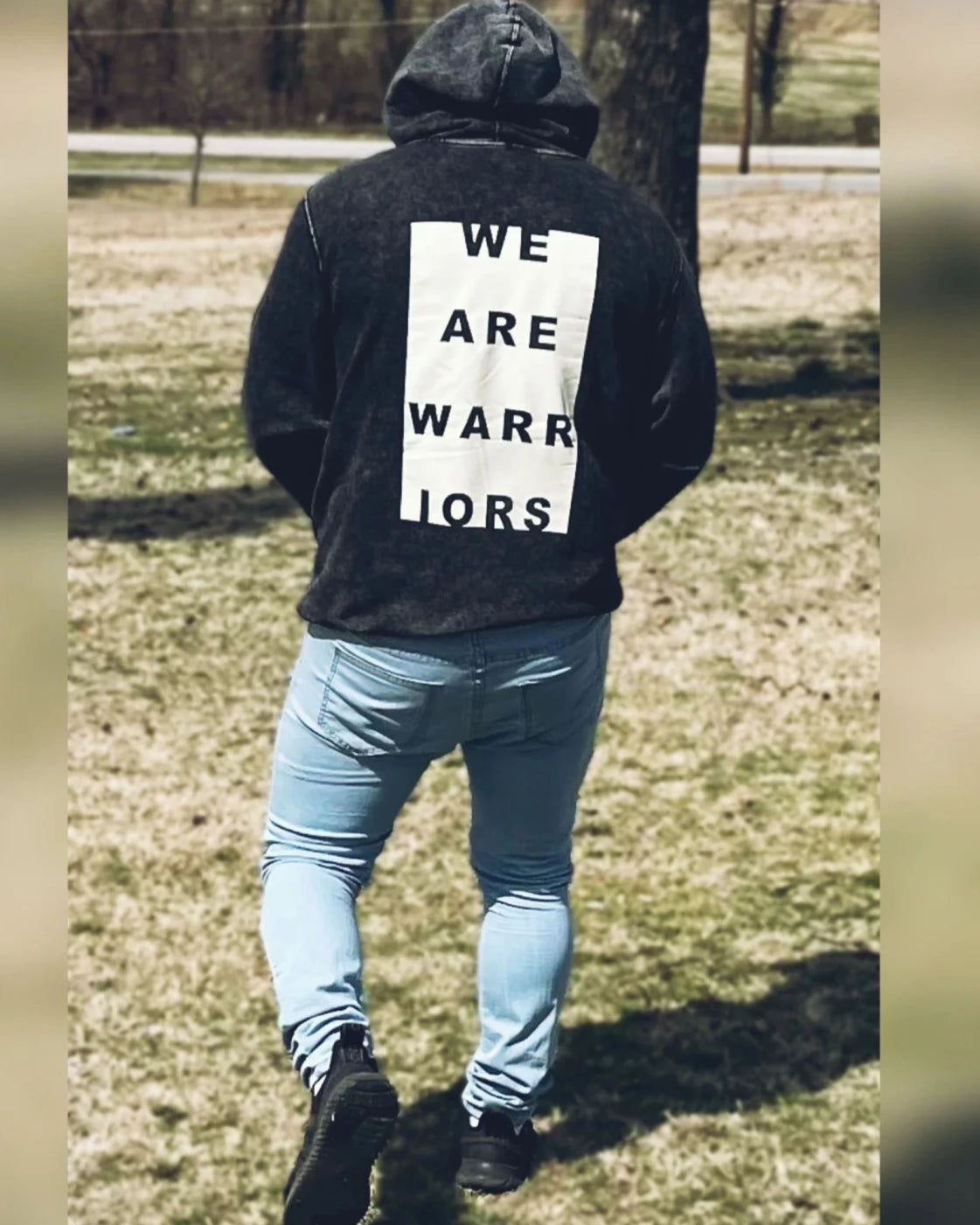 WAW Hoodie - Cream “We are Warriors”, WeAreWarriorsApparel.com